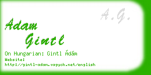 adam gintl business card